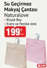NATURALOVE SU GEÇİRMEZ MAKYAJ ÇANTASI